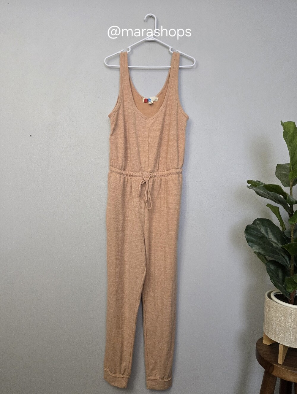 Free People Bicoastal Romper Set in Papaya Sun - Picture 4 of 9